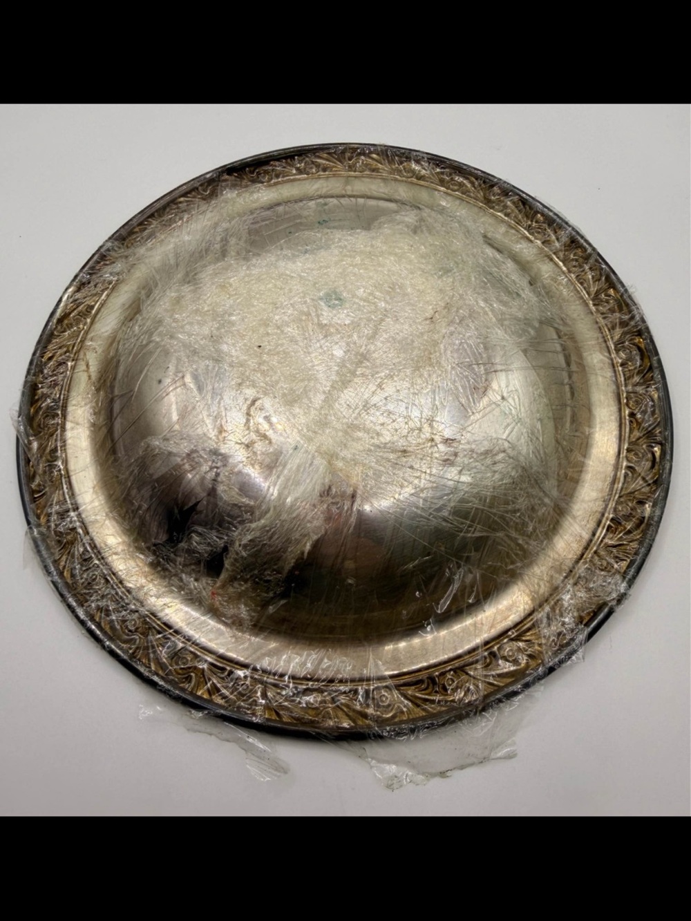 Vintage Silver-Tone Decorative Bowl/ Serving Trays - Picture 8 of 14